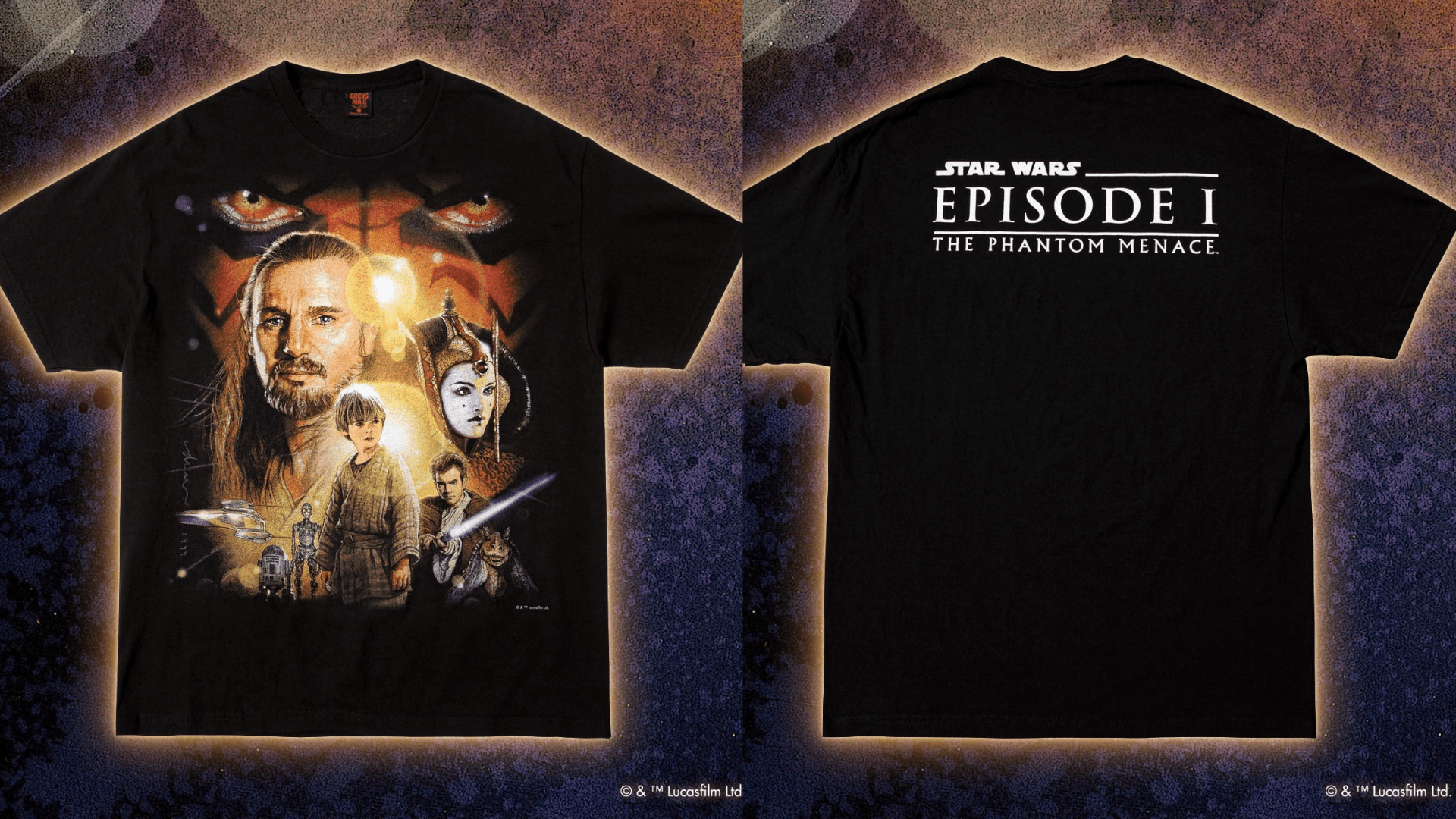 Geeks Rule × Star Wars “The Phantom Menace (Episode I)” Collaboration T-Shirts to Launch on December 6-7, 2024 in Japan