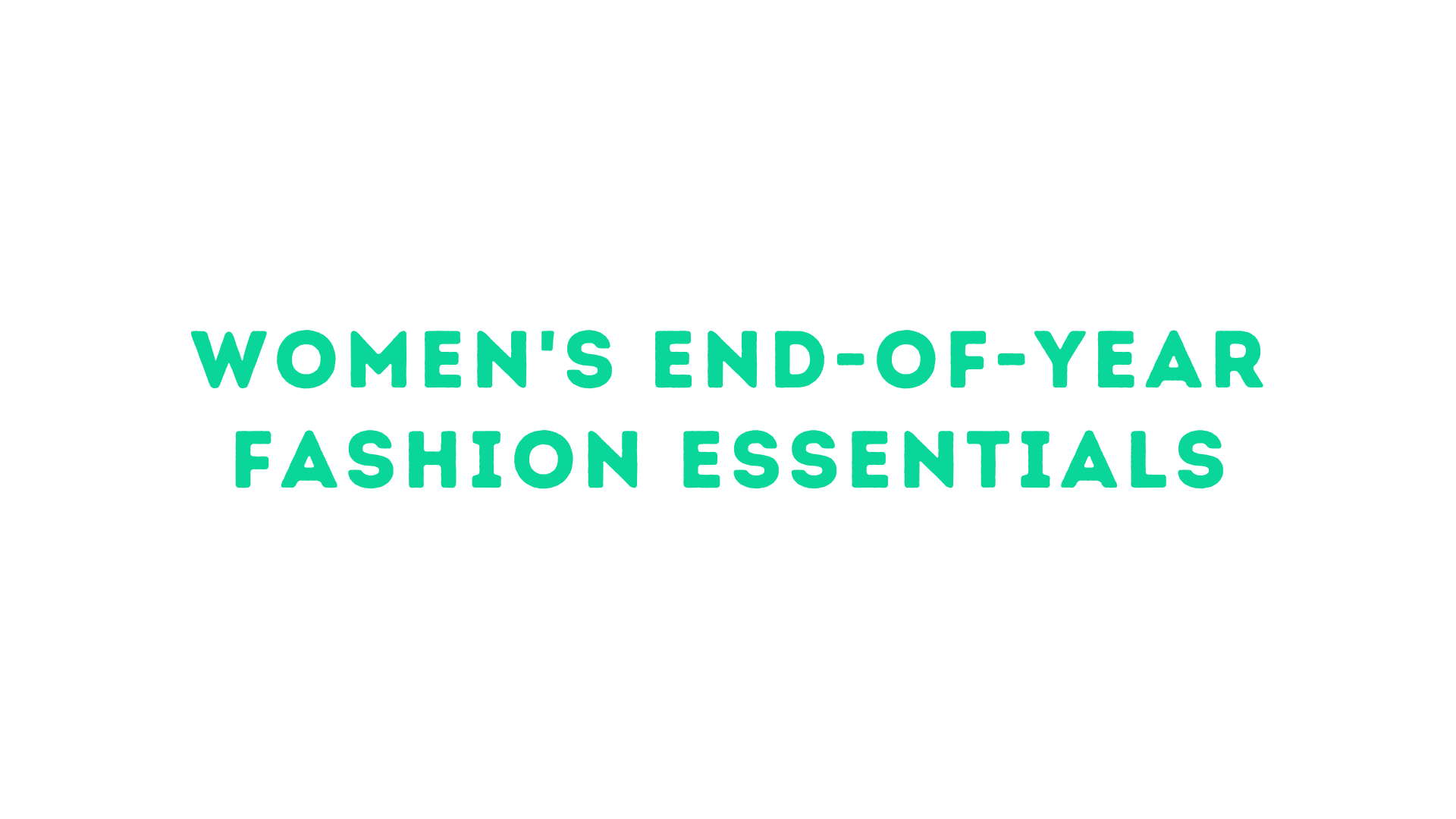 Chic and Elegant: Women’s End-of-Year Fashion Essentials by Amazon Fashion